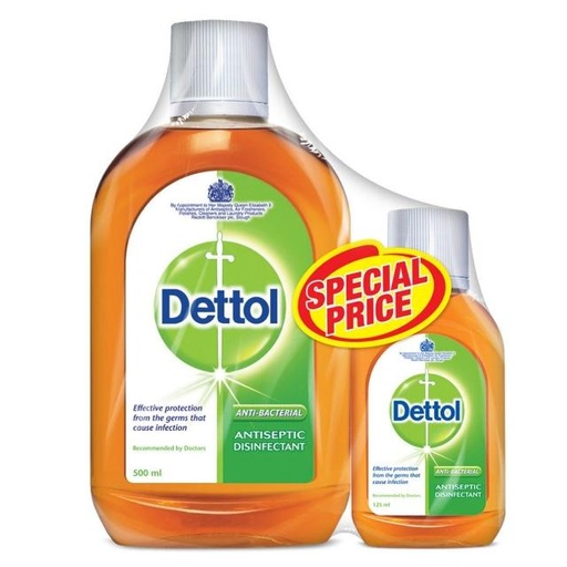 [6295120042540] Dettol Antiseptic Liquid Original 500ml + 125ml