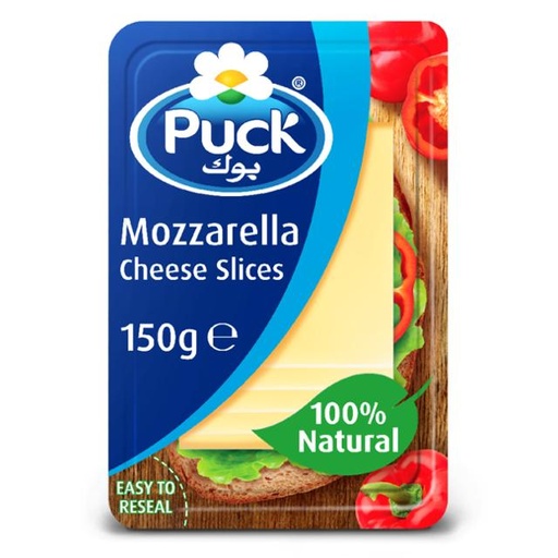 [5711953022500] Puck Mozzarella Natural Cheese Slices 150g