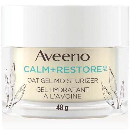 [381372022785] Aveeno Calm + Restore Oat Gel Facial Moisturizer for Sensitive Skin 48g