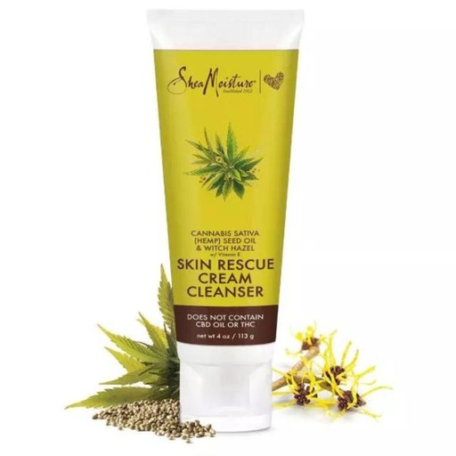 [764302015413] SheaMoisture Cannabis Sativa Hemp Cream Cleanser for Sensitive & Dry Skin