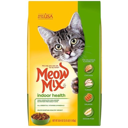[829274007030] Meow Mix Indoor Formula Dry Cat Food 1.43kg
