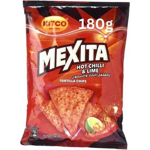 [6287006940040] A - Kitco Mexita Hot Chilli & Lime Tortilla 130g