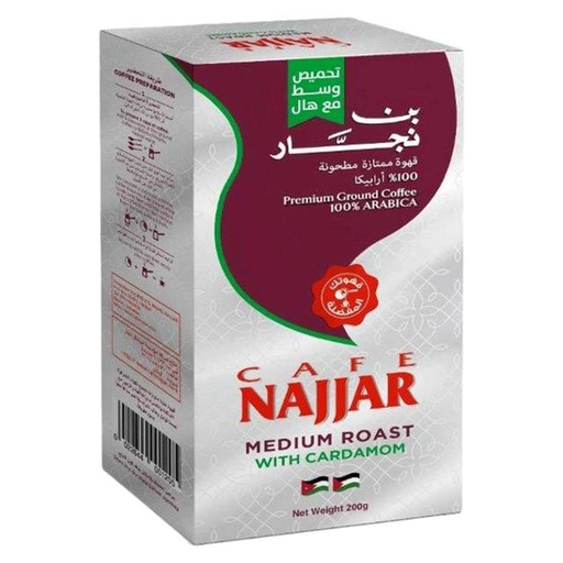 [0022644005081] Najjar Coffee Medium Roast With Cardamom 250g