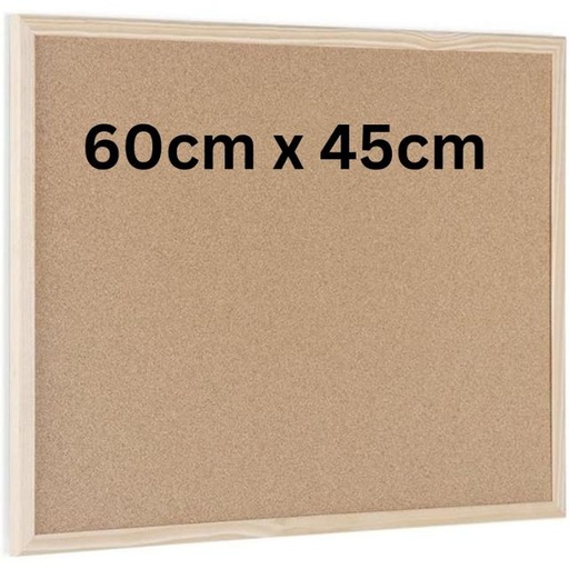 [5603750112013] Bi-Office Wood Frame Cork Board 60cm x 45cm