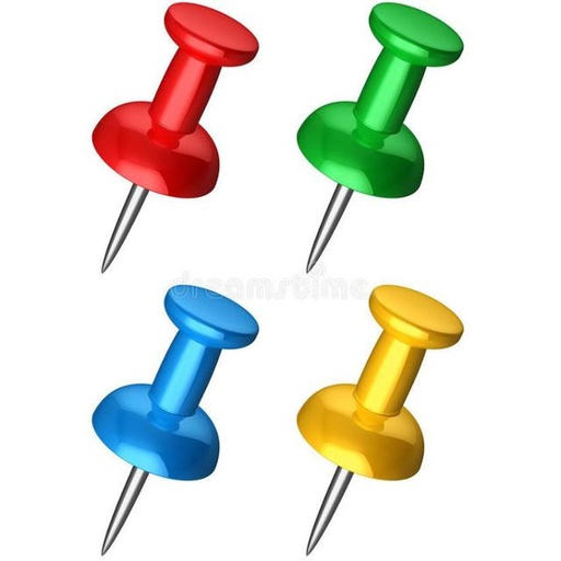 [4714792403074] Abel Push Pins - Pack of 100