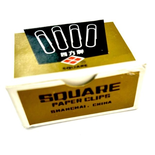 [6935695121140] Square 32mm Steel Paper Clips - Box of 100