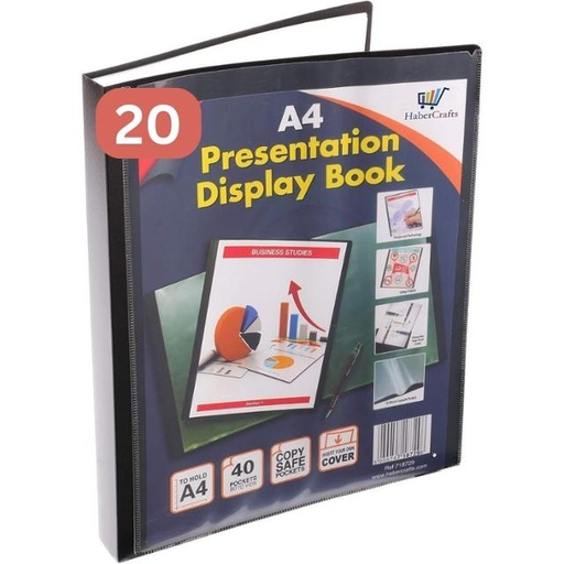 [6920583832024] Display Book Certificate Folder 20 Pockets