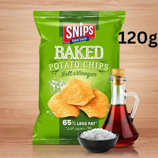 [5281128104213] Snips Baked Potato Chips Salt & Vinegar 120g