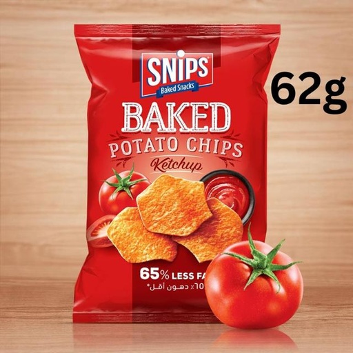 [5281128104695] Snips Baked Potato Chips Ketchup 62g