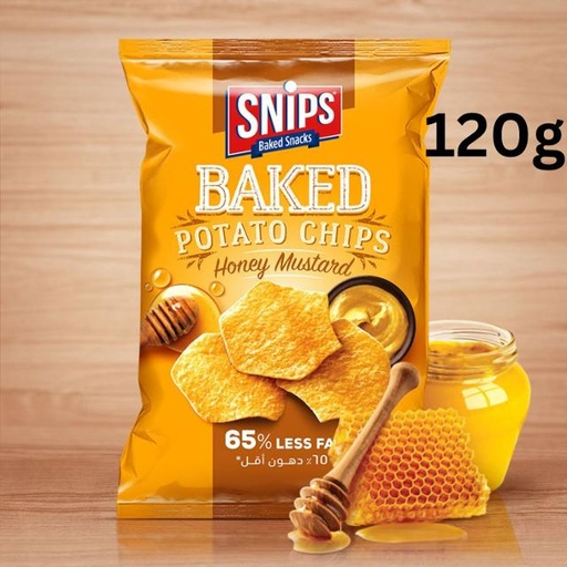 [5281128104398] Snips Baked Potato Chips Honey Mustard 120g