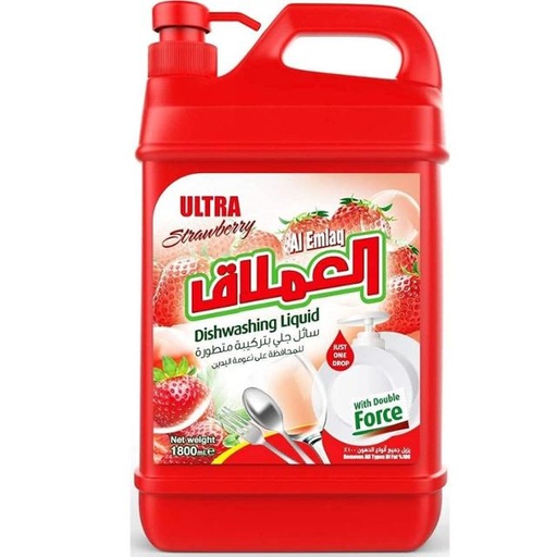 [6253009211432] AL Emlaq Dishwashing Liquid - Strawberry 1.8L