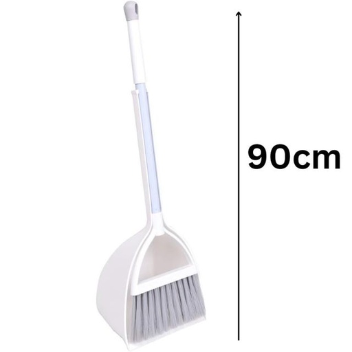 [8695122001855] Broom And Dustpan Set - 1 set (Plastic)