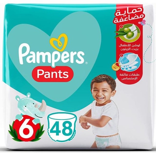 [8001090153579] Pampers Pants, Size 6, Extra Large, 16+ kg, Mega Pack, 48 Diapers