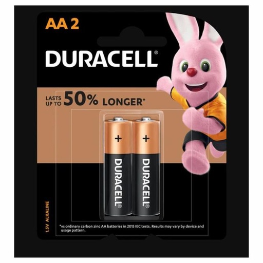 [5000394004221] Duracell AA Battery 2pcs
