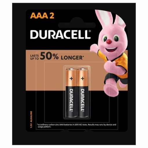 [5000394004252] Duracell AAA Battery 2pcs