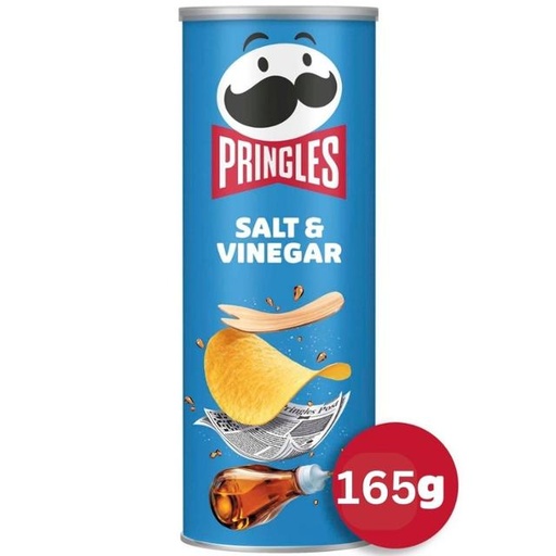 [5053990101580] Pringles Salt & Vinegar Sharing Crisps 165g