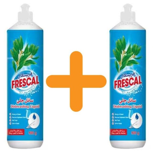[6251036108213] Frescal Dishwashing Liquid 900ml 1+1 FREE
