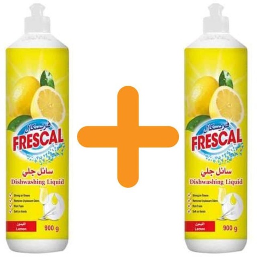 [6251036109210] Frescal Dishwashing Liquid 900ml 1+1 FREE