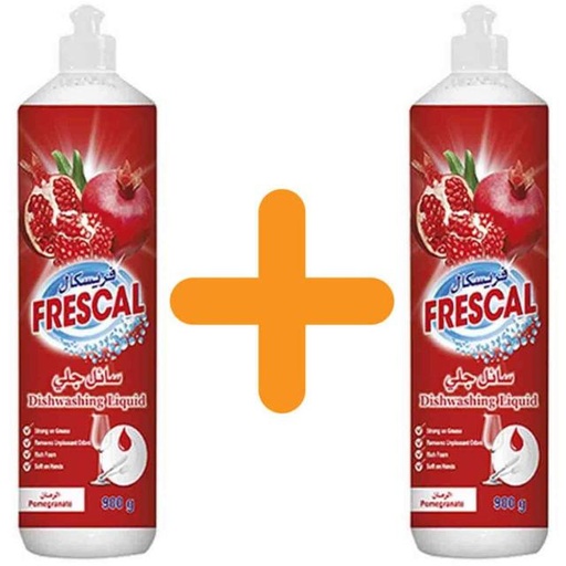 [6251036108190] Frescal Dishwashing Liquid 900ml 1+1 FREE