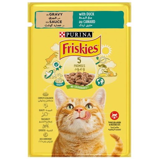 [7613036976718] Purina Friskies With Duck In Gravy 85g