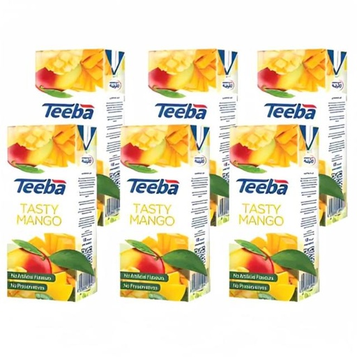 [6253342504345] Teeba Tasty Pineapple Cocktail 250ml x 6