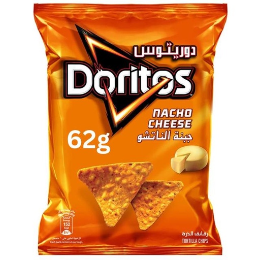 [6281036008275] Doritos Nacho Cheese 62g