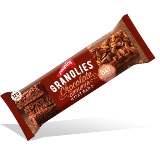 [5281128603600] Poppins Granolies Oat Bar Chocolate Brownie 30g