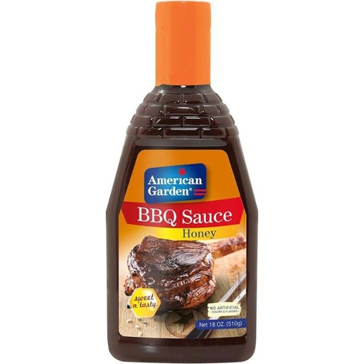 [717273501690] American Garden Barbecue Sauce Honey, Gluten-Free, Vegetarian, 510 gm