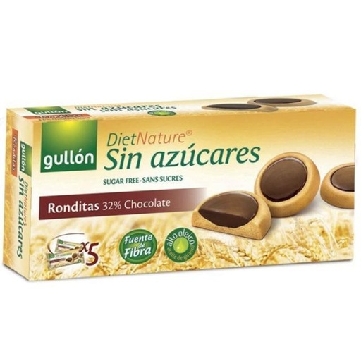 [8410376029079] GULLON SUGAR FREE DIET NATURE RONDITAS 32% CHOCOLATE
