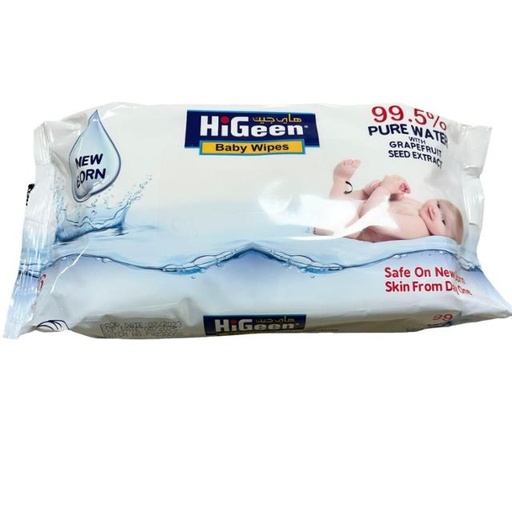 [6251007012723] Higeen Baby Wipes 99.5% Pure Water 66 Wipes