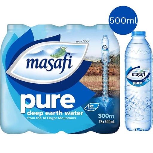 [6291001013944] Masafi Mineral Water Pure - 500ml x 12