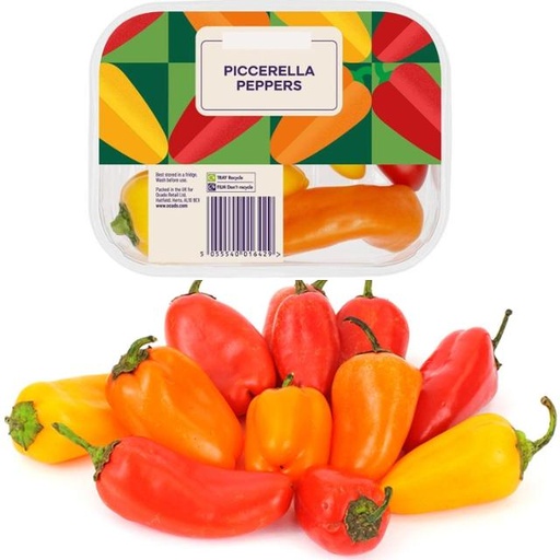 [6253357601572] Orange & Red Snack Piccerella Peppers 200g Approx
