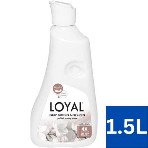 [6253339112676] Loyal Fabric Softener Sensitive Skin Concentrated 60 Washes - 1.5L 