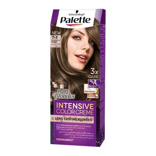 [3838824128368] Palette Intensive Color Creme 7-1 Medium Ash Blonde