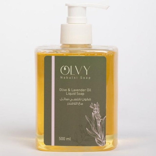[6253505989255] Olvy Nabulsi Soap Olive & Lavender Oil  500ml