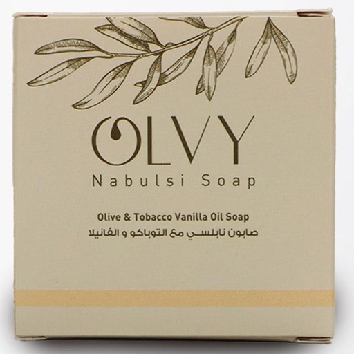 [6253505989064] Olvy Nabulsi Soap Bar Olive & Tobacco Vanilla