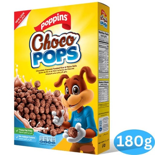 [5281128605017] Poppins Choco Pops 180g