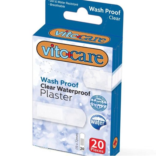 [8717438377063] Vito Care Plaster Clear Waterproof 20pcs