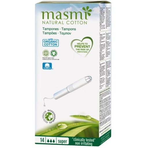 [8432984000288] Masmi Natural Cotton Tampons 14's
