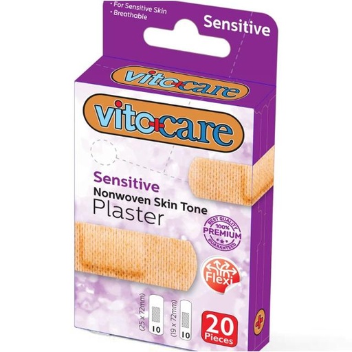 [8717438377070] Vito Care Plaster Sensitive 20's