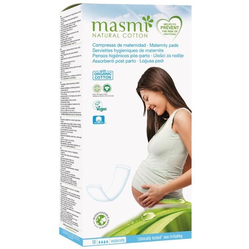 [8432984000363] Masmi Natural Cotton Maternity Pads 10's