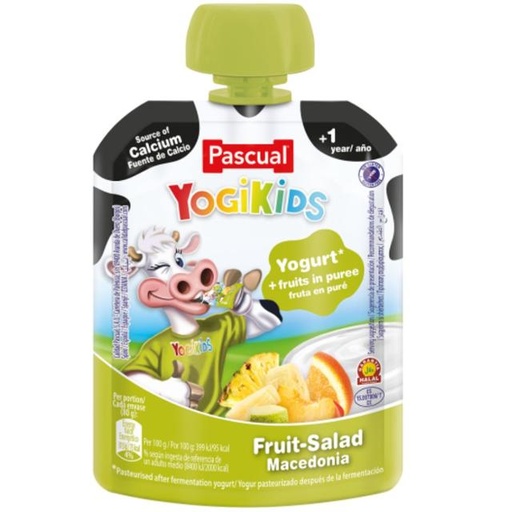 [8410128787288] Pascual YogiKids Kids Fruit Salad Macedonia 80g