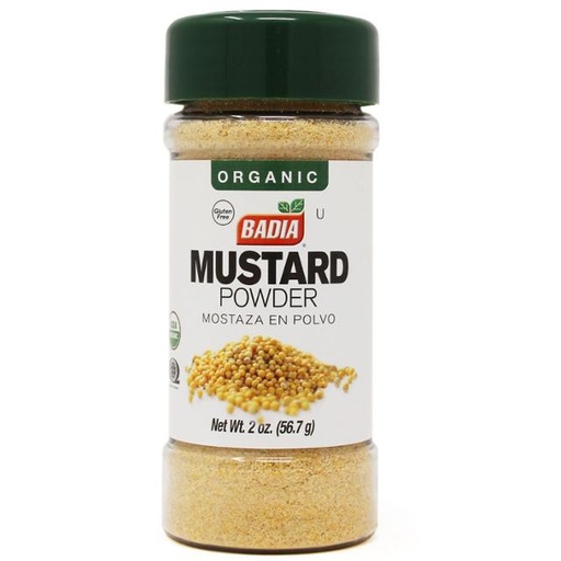 [033844002589] BADIA ORGANIC MUSTARD POWDER – 56.7g