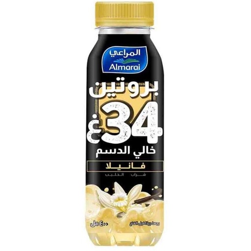 [6281007061278] Al Marai Protein Milk Vanilla Fat Free 400ml