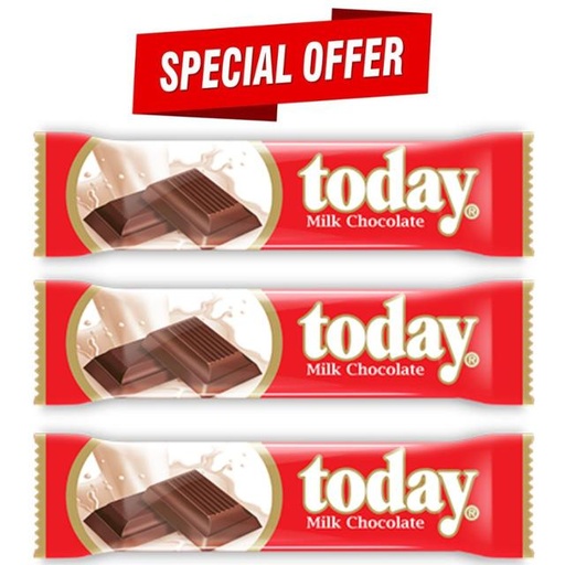 [6251100003598] Today Offer - Milk  Chocolate 38g x 3pcs