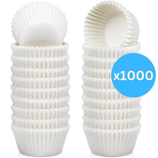 [cccc9] Mini Cupcake Liners White Muffin Liners Greaseproof No Smell Small Cupcake Wrappers Baking Cups 1000pcs