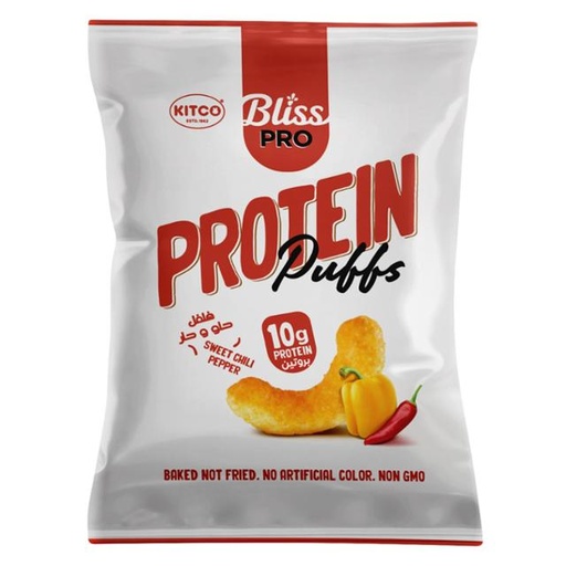 [6271008173506] A - Kitco Bliss Pro Sweet And Chili Protein Corn Puffs 50g