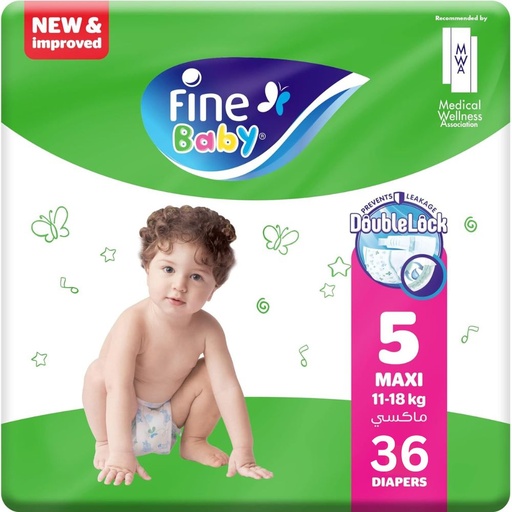 [6294018803621] Fine Baby, Size 5, Maxi 11–18kg, 36 Diapers