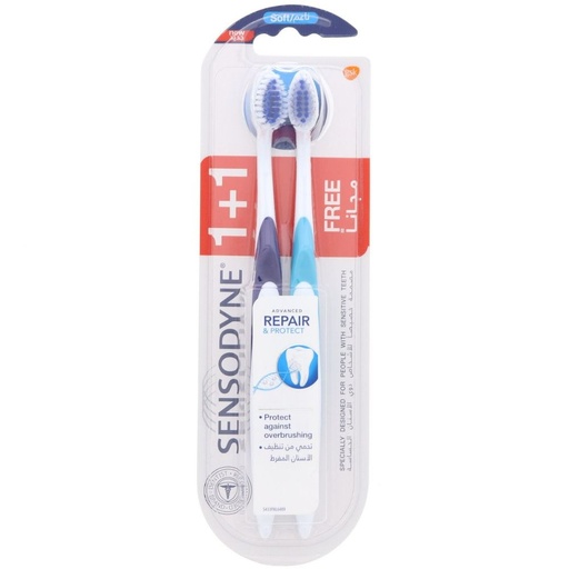 [6805699533907] Sensodyne Advanced Repair & Protect Soft Toothbrush Assorted Color 2 pcs