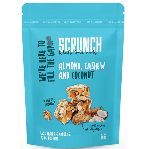 [6224010124127] Scrunch Almond, Cashew, and Coconut - Cluster - 200g
